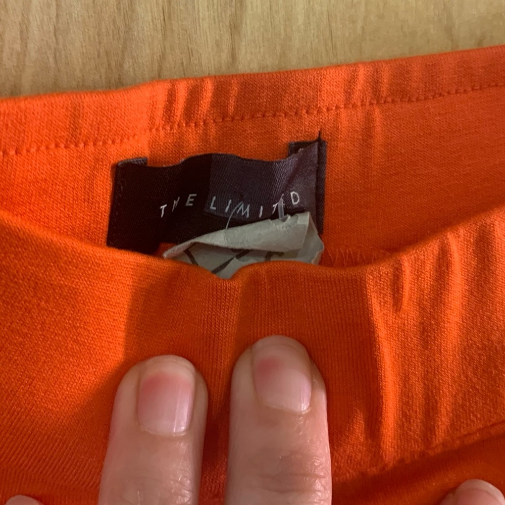Red orange A-line skirt